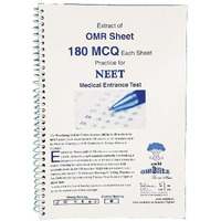 Amblitz Practice OMR Sheet 180 MCQ 100 Sheet Spiral Notebook