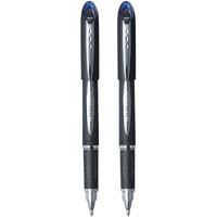 UNI-BALL Jetstream SX-210 1.0mm Roller Ball Pen | Extremely Quick Drying Ink | Waterproof Pigment Ink | Smooth Long Lasting Smudge Free Ink | School and Office stationery | Blue Ink, Pack of 2
