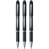 uni-ball Jetstream SX-210 1.0mm Roller Ball Pen | Extremely Quick Drying Ink | Waterproof Pigment Ink | Smooth Long Lasting Smudge Free Ink | School and Office stationery | Black Ink, Pack of 3