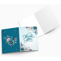 Rousrie - 50 Pieces Mini Folding Thank You Blank Note Cards for Greet Buyer