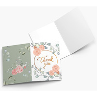 Rousrie - 50 Pieces Mini Folding Thank You Blank Note Cards