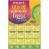 ESCAPER Motivational New Year Wall Calendar 2025 (45x30 cm) (Right Time is Now (WC-10))