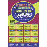 ESCAPER Motivational New Year Wall Calendar 2025 (45x30 cm) (Progress - By Frederick Douglass (WC-06))