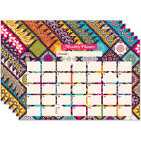 ESCAPER Mandala Art Theme Monthly Planner 2023 Sheets | A3 Size Sheets - Pack of 6 Sheets | Monthly Organizer | Annual Planner | Study Planner | Student Planner | Monthly Planner