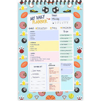 ESCAPER Sports Theme Daily Planner : Stay Organized and Inspired with A5-Sized (80 Days Plan) Planner - Perfect for Kids, Students & Creatives