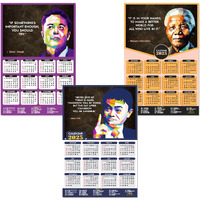 ESCAPER Motivational Wall Calendar 2025 & Inspirational Quotes (12 x 18, 300 GSM), Famous Quotes Wall Calendar 2025, Wall Calendar 2025 for Room Decoration, Wall Art