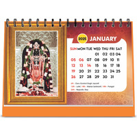 ESCAPER Shree Ram Calendar 2025 Desk, Ram Lalla Calendar 2025, Lord Ram Calendar 2025, Ram Hanuman photo calendar, Ram Ji Calendar, Ram Darbar Calendar 2025, Ram Lala