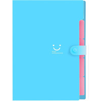 Corslet Expanding File Folder, 5 Pockets Accordion A4 Letter Size Paper Receipt Document Document Organizer Bag Accordian Filing Folder for Classroom, Home Office and Travel File Folders for Documents
