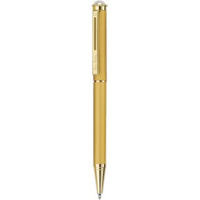 Pierre Cardin Premium Pearl Satin Gold Ball Pen With Twist Mechanism | Elegant Satin Gold Finish with Gold Trims | Ideal For Christmas, New Year & Corporate Gifting
