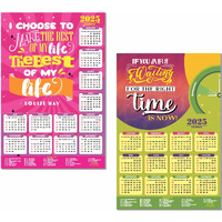 ESCAPER Motivational New Year Wall Calendar 2025 (45x30 cm) (Pack of 2 Calendars (WC - 09,10))
