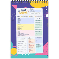 ESCAPER Abstract Theme Daily Planner : Stay Organized and Inspired with A5-Sized (80 Days Plan) Planner - Perfect for Kids, Students & Creatives