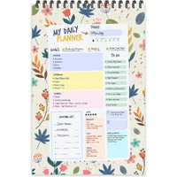 ESCAPER Cream Floral Theme Daily Planner : Stay Organized and Inspired with A5-Sized (80 Days Plan) Planner - Perfect for Kids, Students & Creatives