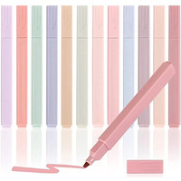 Penny Wise | Modern Pastel Aesthetic Bible Highlighters Set of 12 Pens | Light Shades Bleed Free.