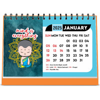 ESCAPER Mind Motivational Desk Calendar 2025 (22 x 15 cm), Table Calendar 2025, Desktop Calendar 2025, Inspirational Quotes Calendar 2025, Motivational Calendar for Desk, New Year Calendar 2025