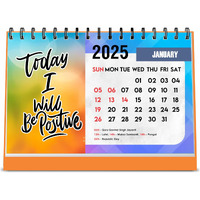 ESCAPER Motivational Desk Calendar 2025 (22 x 15 cm), Table Calendar 2025, Desktop Calendar 2025, Inspirational Quotes Calendar 2025, Motivational Calendar for Desk, New Year Calendar 2025