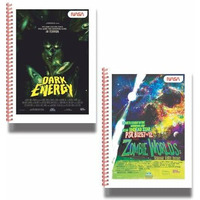 Anupam NASA 1 Subject Notebook A4, 70 GSM, 100 Sheets (200 Pages) College Ruled Spiral Subject Notebook for Work, School Supplies, Home & Office, Writing Journal (Pack of 2)