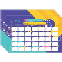 ESCAPER Abstract Theme Monthly Planner Sheets - Pack of 6, A3-Sized Sheets for 6 Months of Productive Planning and Organizing
