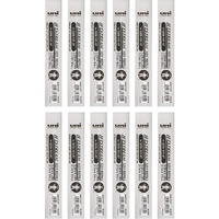 UNI-BALL SXR-71 0.7mm Ball Pen Refill | Usable for SXN-101 | Black Ink, Pack of 12