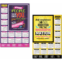 ESCAPER Motivational New Year Wall Calendar 2025 (45x30 cm) (Pack of 2 Calendars (WC - 03,04))