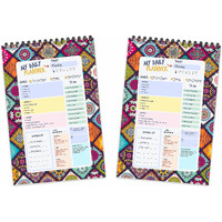 ESCAPER Mandala Art Theme Daily Planner Pack of 2 Units | A5 Size - 8.5 x 5.5 Dairy | Daily Planner Diary | Planner for Students | Monthly Planner | Daily Planner 2022-23
