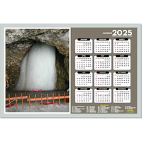 ESCAPER Amarnath Ji Wall Calendar 2025 (45 x 30 cm), Amarnath Ji Mandir Wall Calendar 2025, Amarnath Ji Photos, Religious Wall Calendar 2025, Amarnath Ji Wall Calendar 2025, Hindu God Photos, Hindu God Temple Wall Calendar 2025 for room decoration