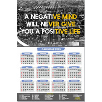 ESCAPER Motivational New Year Wall Calendar 2025 (45x30 cm) (Positive Life (WC-501))