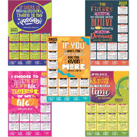 ESCAPER Motivational New Year Wall Calendar 2025 (45x30 cm) (Jumbo 5 Calendars Pack (WC 06 To 10))