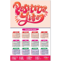 ESCAPER Motivational New Year Wall Calendar 2025 (45x30 cm) (Positive Life Bold (WC-504))
