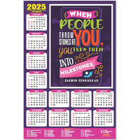 ESCAPER Motivational New Year Wall Calendar 2025 (45x30 cm) (Milestones - By Sachin Tendulkar (WC-03))