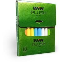 WIN Plush Ball Pens Set | 10 Blue Ink Pens | Bright Body Colours | Pens for Students | 0.7 mm Tip | Comfortable Grip | Smudge Free Writing | Stationery Items | Ideal for School & Office Uses