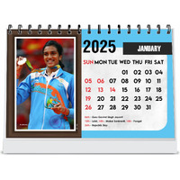ESCAPER Olympic Calendar 2025 Desk, Olympic Medalist Table Calendar 2025, Olympic Players Calendar 2025, Olympic Games Calendar 2025, Sports Calendar 2025, Olympic Photos Calendar 2025, New Year Calendar
