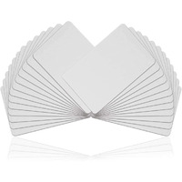 " WHNOATOC 25 Pack - Premium Blank PVC Cards for ID Badge Printers - Graphic Quality Off-White Plastic Compatible with Most Photo ID Badge Printers (Not for Inkjet Printers) "