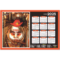 ESCAPER Kal Bhairav Wall Calendar 2025 (45 x 30 cm), Kal Bhairav Mandir Wall Calendar 2025, Kal Bhairav Photos, Religious Wall Calendar 2025, Kal Bhairav Ji Wall Calendar 2025, Hindu God Photos, Hindu God Temple Wall Calendar 2025 for room decoration,