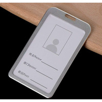 WHNOATOC id card holder for office, id card holder for women,Silver id card holder for men stylish,id card holder for school student,id card holder for office steel,office id card covers holder PACK 1