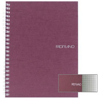 Fabriano Ecoqua A4 Spiral Bound Graph 5MM Notebook Purple
