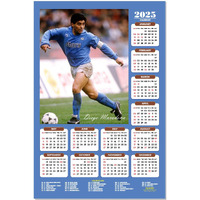 ESCAPER Football Players Wall Calendar 2025 for Room Decoration (45 x 30 cm), Famous Footballers Wall Calendar 2025, Football Wall Calendar 2025 hanging, Football Wall Calendar 2025 Set