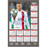 ESCAPER Football Players Wall Calendar 2025 for Room Decoration (45 x 30 cm), Famous Footballers Wall Calendar 2025, Football Wall Calendar 2025 hanging, Football Wall Calendar 2025 Set