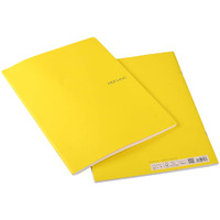 Fabriano Ecoqua A4 Staple Bound Graph 5MM Notebook Yellow (Pack of 2)