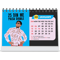 ESCAPER Famous Bollywood Dialogues Calendar 2025 Desk, Bollywood Actors Dilogues Calendar 2025, Cinema Calendar, Movie Table Calendar, Cinema Calendar 2025 (Bollywood Dialogues, 10 Qty)