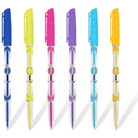WIN Force Ball Pens Set | 20 Blue Ink Pens | Pens for Writing | 0.7 mm Tip | Smooth Flow Of Ink | Lightweight Transparent Body | Coloured Pens Set | Pens for Students & Exams
