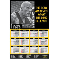 ESCAPER Dwayne Johnson Gym Wall Calendar 2025 hanging (12 x 18), Wall Calendar 2025 for Gym Motivation, Workout Wall Calendar 2025 for Gym, Exercise Wall Calendar 2025, Bodybuilders Wall Calendar 2025, The Rock Wall Calendar 2025