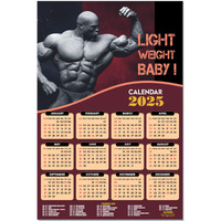 ESCAPER Ronnie Coleman Gym Wall Calendar 2025 hanging (12 x 18), Wall Calendar 2025 for Gym Motivation, Workout Wall Calendar 2025 for Gym, Exercise Wall Calendar 2025, Bodybuilders Wall Calendar 2025, Fitness Center Wall Calendar 2025
