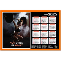 ESCAPER Gym Wall Calendar 2025 hanging (12 x 18), Wall Calendar 2025 for Gym Motivation, Workout Wall Calendar 2025 for Gym, Exercise Wall Calendar 2025, Bodybuilders Wall Calendar 2025, Fitness Center Wall Calendar 2025