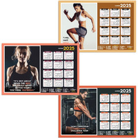 ESCAPER Gym Wall Calendar 2025 hanging (12 x 18, 300 GSM), Wall Calendar 2025 for Gym Motivation, Workout Wall Calendar 2025 for Gym, Exercise Wall Calendar 2025, Bodybuilders Wall Calendar 2025, Fitness Center Wall Calendar 2025