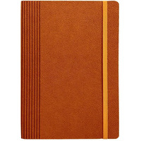 Anupam Sway Ruled Journal Notebook,192 Pages,80 Gsm Thick Paper,A5 Leather Textured PU Cover with Designer Engraving Aesthetic Journal Diary for Writing Office, School Supplies (Tan)