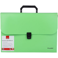 SAYA Pack of 1 Document Case with Handle & Lock FS Green