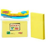 Bambalio BSNS-02 Sticky Note Pad - 2 x 3 inch, 6 Packs of 100 Sheets Each,Yellow