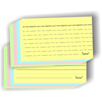 IMPRINT Ruled Index Cards | 3x5-Inch | 200 Cards| Assorted Light Colors