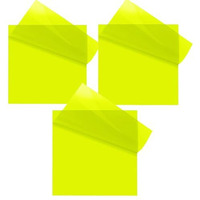OFIXO Transparent (150 Pcs Yellow 3x3 Inch) Self-Adhesive Sticky Notes, OFIXO Clear See Through Post for Planner Office School College Teacher Student Supplies