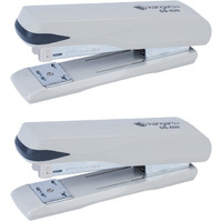 Kangaro Desk Essentials DS-45N All Metal Stapler| Sturdy & Durable | Suitable for 30 Sheets | Perfect for Home, School & Office | Pack of 2 | Color May Vary